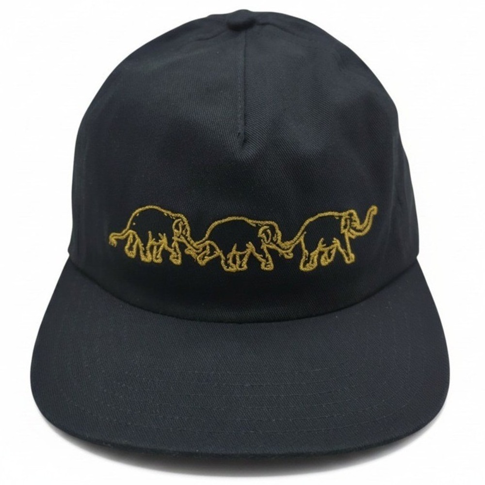 Vans Skate Agah VCU Snapback Hat Black Gold Elephant Embroidery OSFM